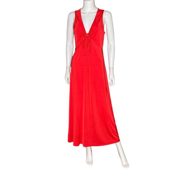 RACHEL Rachel Roy Women's Rio Red Wilonna Tie-Front A-Line Dress Sz M NWT - Picture 2 of 7